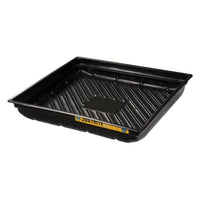 Justrite EcoPolyBlend Spill Tray, Indoor or Outdoor Use, Rigid, Recycled Polyethylene