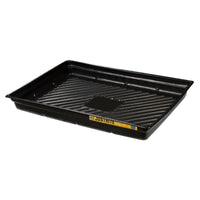 Justrite EcoPolyBlend Spill Tray, Indoor or Outdoor Use, Rigid, Recycled Polyethylene