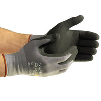 JJ Keller MaxiFlex Ultimate Flat-Dip Micro-Foam Nitrile Coated Seamless Knit Glove