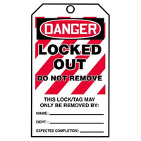 JJ Keller STOPOUT Tags By-The-Roll - Danger Locked Out Do Not Remove