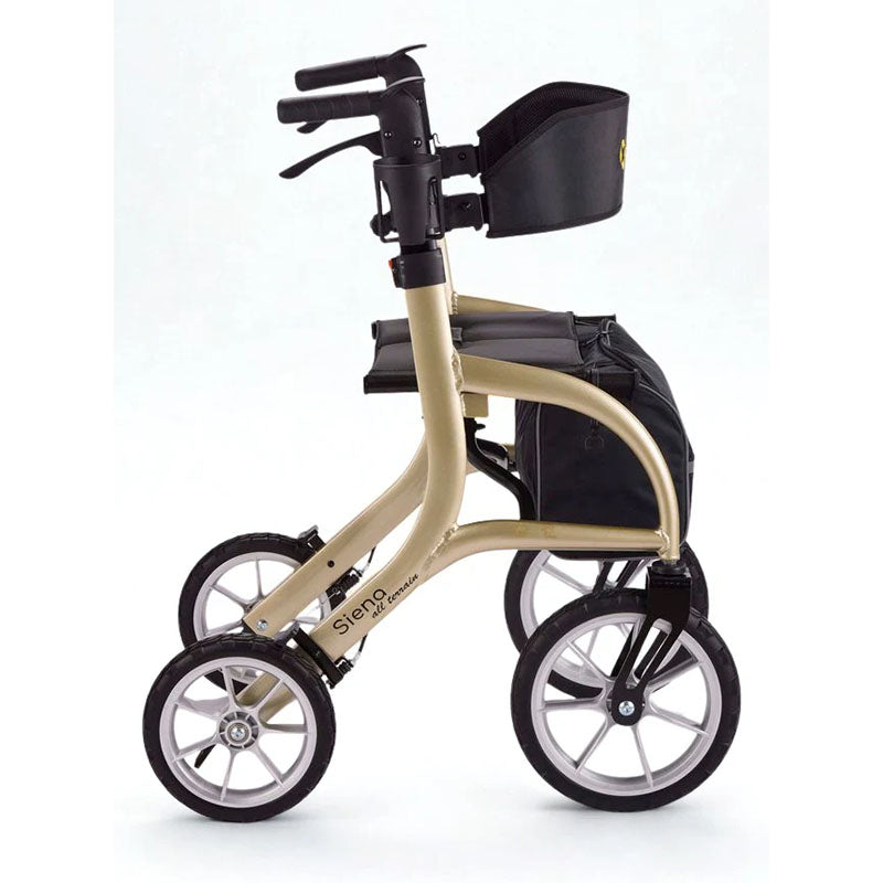 COMODITÀ Siena All-Terrain Rolling Walker | Extra-Wide Orthopedic Comfort for Heavy-Duty Home Support