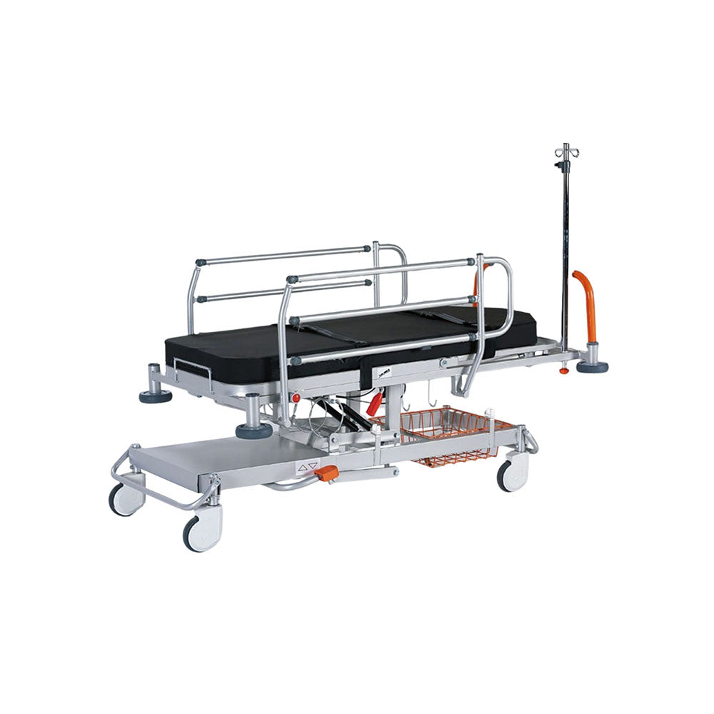 Nitrocare LILO SD01-P Hydraulic Pediatric Transport Stretcher with Full-Length Safety Rails and Trendelenburg