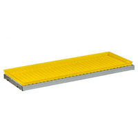 Justrite SpillSlope Steel Shelf with Yellow Polyethylene Tray for 17, 30, 45 Gallon Safety Cabinet