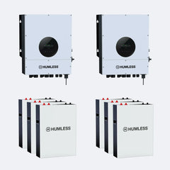 Humless IP65 Wall-Mountable Batteries with 6kW Universal Inverter