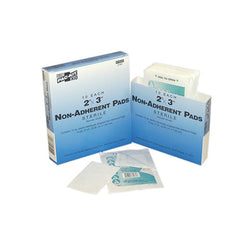 First Aid Only 2"x 3" Non-Adherent Pads, 10 Per Box