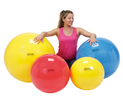 PhysioGymnic Inflatable Exercise Ball - Red - 30" (75 cm) — for Treatment and Examination Rooms