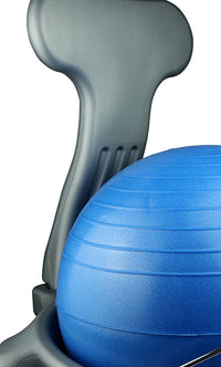 CanDo Ball Chair - Plastic - Mobile - with Back - Child Size - with 15" Ball — for Treatment and Examination Rooms
