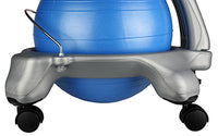 CanDo Ball Chair - Plastic - Mobile - with Back - Child Size - with 15" Ball — for Treatment and Examination Rooms
