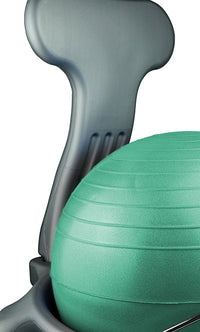 CanDo Ball Chair - Plastic - Mobile - with Back - Child Size - with 15" Ball — for Treatment and Examination Rooms