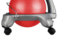 CanDo Ball Chair - Plastic - Mobile - with Back - Child Size - with 15" Ball — for Treatment and Examination Rooms