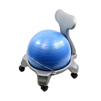 CanDo Ball Chair - Plastic - Mobile - with Back - Child Size - with 15" Ball — for Treatment and Examination Rooms