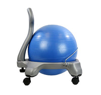 CanDo Ball Chair - Plastic - Mobile - with Back - Child Size - with 15" Ball — for Treatment and Examination Rooms