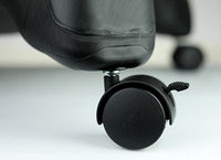 CanDo Ball Stool - Plastic - Mobile - No Back - Adult Size - with 22" Black Ball — for Treatment and Examination Rooms