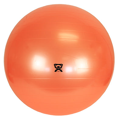 CanDo Inflatable Exercise Ball - Orange - 22" (55 cm) — for Treatment and Examination Rooms