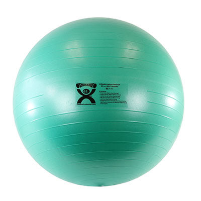 CanDo Inflatable Exercise Ball - ABS Extra Thick - Green - 26" (65 cm) — for Treatment and Examination Rooms