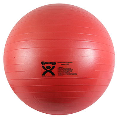 CanDo Inflatable Exercise Ball - ABS Extra Thick - Red - 42" (105 cm) — for Treatment and Examination Rooms