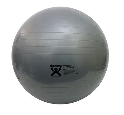 CanDo Inflatable Ball, Silver, 85cm (33.5in) — for Treatment and Examination Rooms