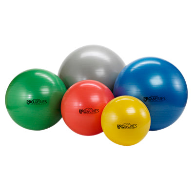 TheraBand Inflatable Exercise Ball - Standard - Yellow - 18" (45 cm), Retail Box — for Resistance Training and Rehabilitation