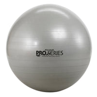 TheraBand Inflatable Exercise Ball - Pro Series SCP - Silver - 34" (85 cm) — for Resistance Training and Rehabilitation