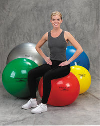 TheraBand Inflatable Exercise Ball - Pro Series SCP - Green - 26" (65 cm), Retail Box — for Resistance Training and Rehabilitation