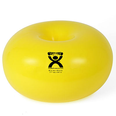 CanDo Donut Ball - Yellow - 18" Dia x 10" H (45 cm Dia x 25 cm H) — for Treatment and Examination Rooms