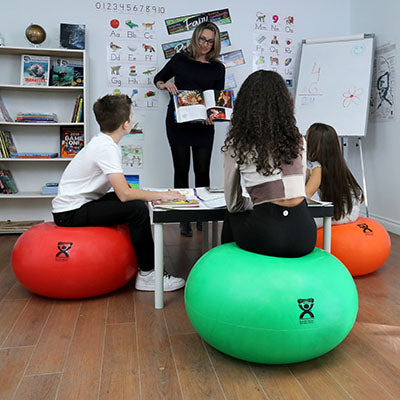 CanDo Donut Ball - Green - 26" Dia x 14" H (65 cm Dia x 35 cm H) — for Treatment and Examination Rooms