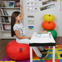 CanDo Donut Ball - Red - 30" Dia x 16" H (75 cm Dia x 40 cm H) — for Treatment and Examination Rooms