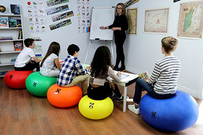 CanDo Donut Ball - Red - 30" Dia x 16" H (75 cm Dia x 40 cm H) — for Treatment and Examination Rooms