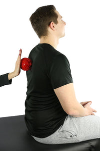 CanDo Massage Ball, 9 cm (3.6"), Red — for Massage Therapy and Muscle Recovery