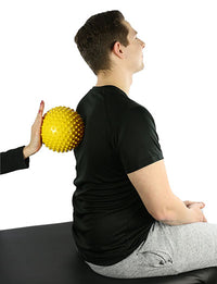 CanDo Massage Ball, 15 cm (6"), Yellow — for Massage Therapy and Muscle Recovery