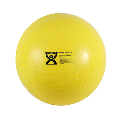 CanDo inflatable ABS ball, 45 cm (17.7 in), yellow — for Treatment and Examination Rooms