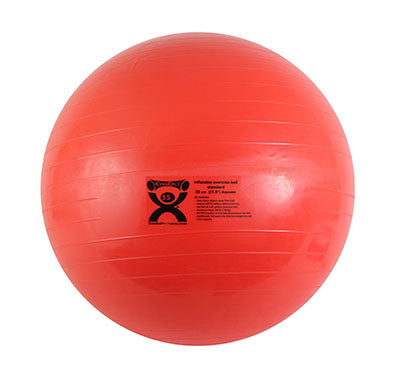 CanDo inflatable ABS ball, 55 cm (21.7 in), red — for Treatment and Examination Rooms