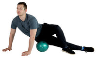 CanDo Inflatable Roller - Green - 7" x 17" - Round — for Flexibility and Muscle Recovery