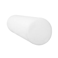 CanDo Foam Roller - White PE foam - 4" x 12" - Round — for Flexibility and Muscle Recovery