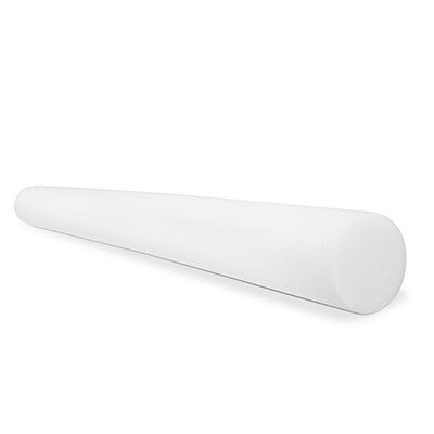 CanDo Foam Roller - Slim - White PE foam - 3" x 36" - Round — for Flexibility and Muscle Recovery