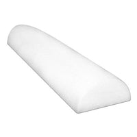 CanDo Foam Roller - White PE foam - 6" x 36" - Half-Round - Case of 24 — for Flexibility and Muscle Recovery