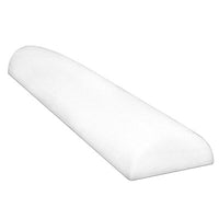 CanDo Foam Roller - White PE foam - 4" x 36" - Half-Round — for Flexibility and Muscle Recovery