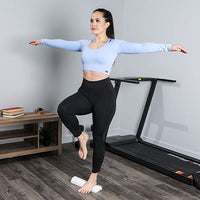 CanDo Foam Roller - White PE foam - 4" x 36" - Half-Round — for Flexibility and Muscle Recovery