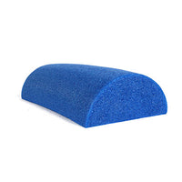 CanDo Foam Roller - Blue PE foam - 6" x 12" - Half-Round — for Flexibility and Muscle Recovery