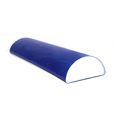 CanDo Foam Roller - PE foam, Blue TufCoat Finish - 4" x 12" - Half-Round — for Flexibility and Muscle Recovery