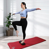 CanDo Foam Roller - Black Composite - Extra Firm - 6" x 36" - Half-Round - Case of 24 — for Flexibility and Muscle Recovery