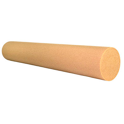 CanDo Foam Roller - Antimicrobial - Beige PE foam - 6" x 36" - Round — for Flexibility and Muscle Recovery