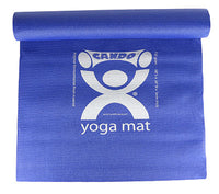 CanDo Yoga Mat, Blue, 68" x 24" x 0.12" — for Exercise and Therapy Floor Work