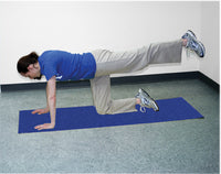 CanDo Yoga Mat, Blue, 68" x 24" x 0.12" — for Exercise and Therapy Floor Work