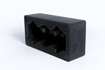 BLACKROLL BLOCK, 12"x 6" x 4", Black — for Flexibility and Muscle Recovery
