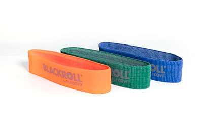 BLACKROLL Loop Band Set, 12", 1 each Light, Medium, and Strong Intensity — for Electrotherapy Pain Management