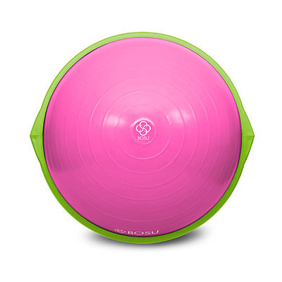 BOSU BYOB Home Balance Trainer, Pink Bladder/Lime Green Rim — for Balance Training and Fall Prevention
