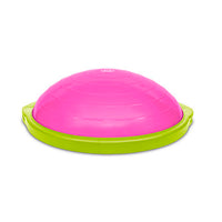 BOSU Sport Balance Trainer, Pink Bladder/Lime Green Rim — for Balance Training and Fall Prevention