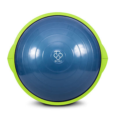 BOSU Sport Balance Trainer, Blue Bladder/Lime Green Rim (Retail Box) — for Balance Training and Fall Prevention