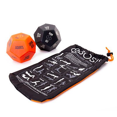 BOSU Exercise Dice, Orange/Black, Pack of 2 — for Fitness Accessories in Clinical and Institutional Care